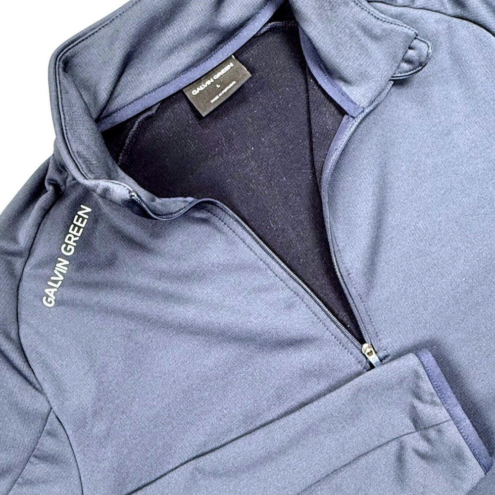 Galvin Green Half Zip Pullover Men's Large Blue Golf Performance Mock Neck - Picture 2 of 10